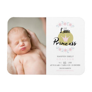 Rosa Blumengarland Prinzessin Crown New Girl Magnet