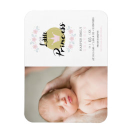 Rosa Blumengarland Prinzessin Crown New Girl Magnet