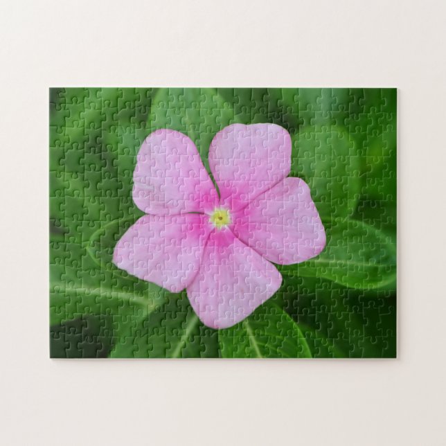 Rosa Blumengarten Art Puzzle (Horizontal)