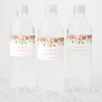 Rosa Blumengrün Girl Babydusche