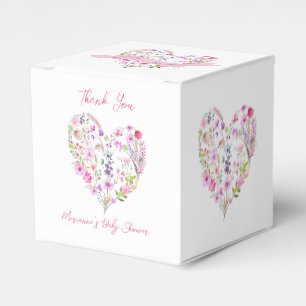 Rosa Blumenkinder in Blütendusche Geschenkschachtel