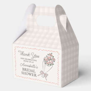 Rosa Blumenmarkt Frische Blumen-Braut-Dusche Geschenkschachtel