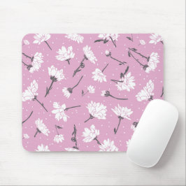 Rosa Blumenmuster-Design - Elegante Blume Art Mousepad
