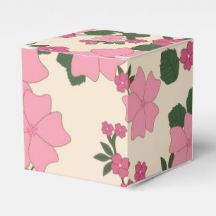 Rosa Blumenmuster Geschenkschachtel