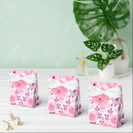 Rosa Blumenmuster mit eleganten Blüten Geschenkschachtel