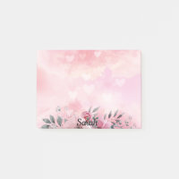 Rosa Blumenmuster Niedlicher Bürogeschenk