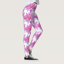 Rosa Blumenmuster Pink Daisies Leggings