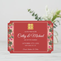 Rosa Blumenpony Rot Moderne chinesische Hochzeit