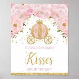 Rosa Blumenprinzessin rät wie viele Kisses Game Poster