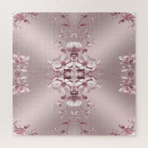Rosa Blumenpuzzle Puzzle