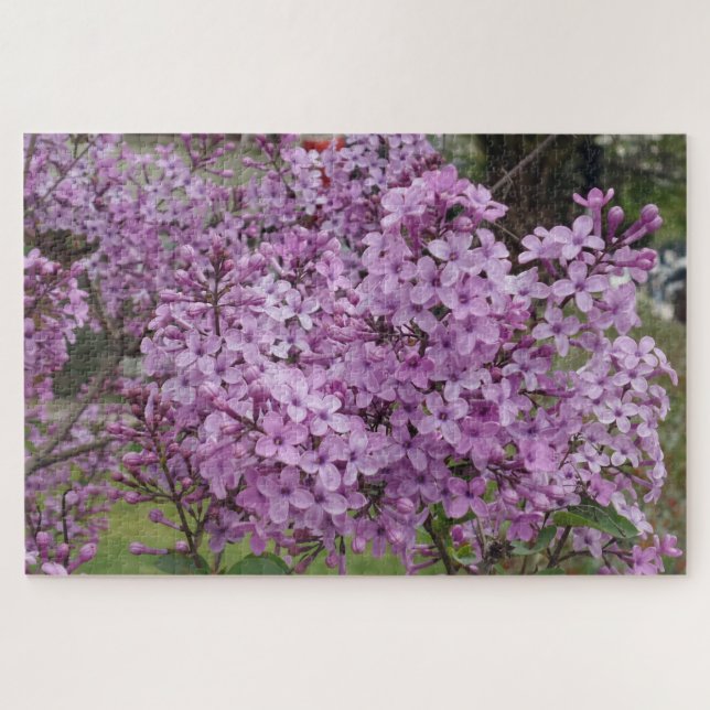 Rosa Blumenpuzzle Puzzle (Horizontal)