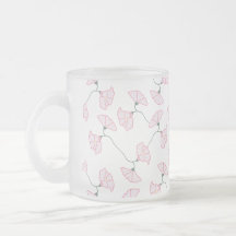 Rosa Blumenranken Blumen Tasse