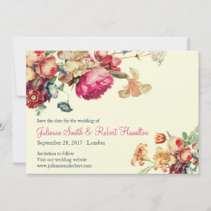 Rosa Blumensalbe Save the Date