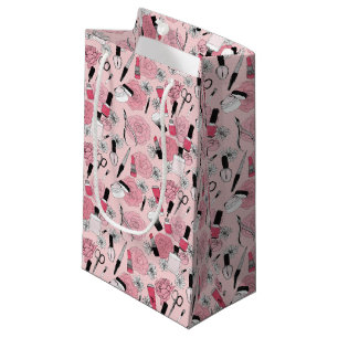 Rosa Blumenschönheits-Produkt-Muster Kleine Geschenktüte
