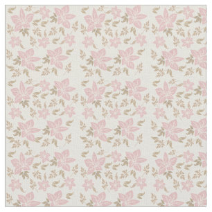 Rosa Blumenstoff Stoff