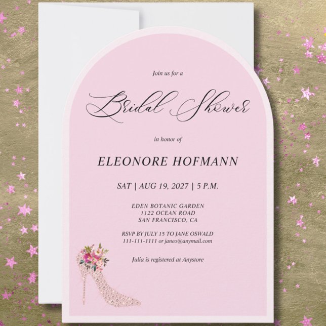 Rosa Blumenstrauß Bridal Dusche Einladung (Von Creator hochgeladen)