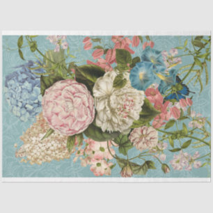 Rosa Blumenstrauß decoupage-Gewebe-Papier Seidenpapier