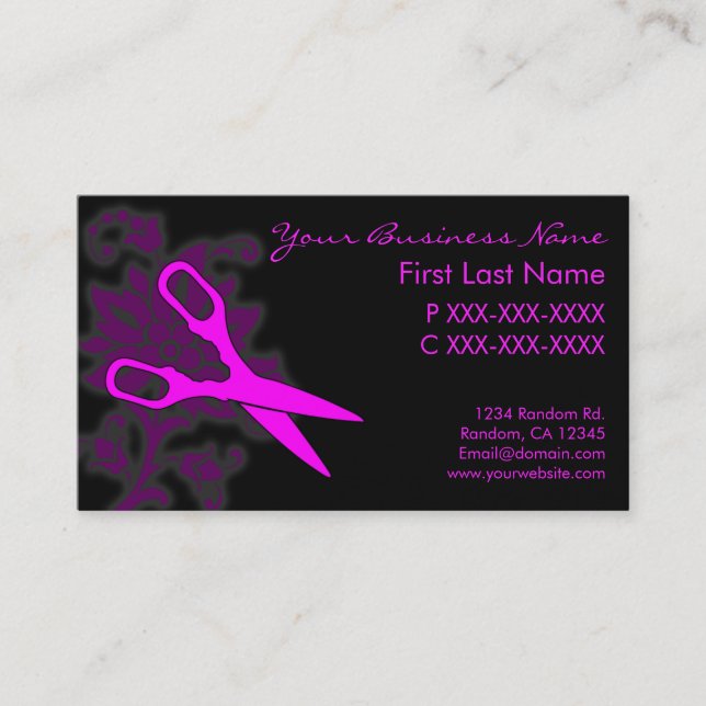 Rosa Blumenstrauß wirbelnde Visitenkarten Visitenkarte (Vorderseite)