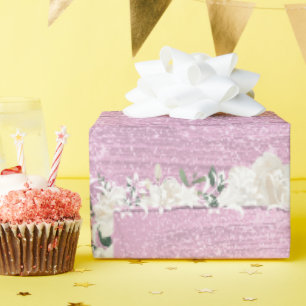 Rosa Blumenzwiebelpapier Geschenkpapier
