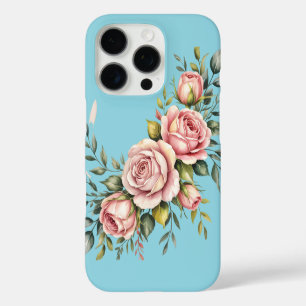 Rosa Blush-Garten – Florales Aquarell iPhone 16 Pro Hülle