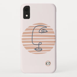 Rosa Blush Geometrie Moderne Kunst Case-Mate iPhone Hülle