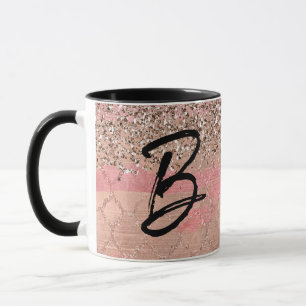 Rosa Blush Glitzer marokkanische Prinzessin Glam Tasse