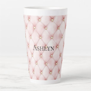 Rosa Blush Gold Tufts Milchtasse