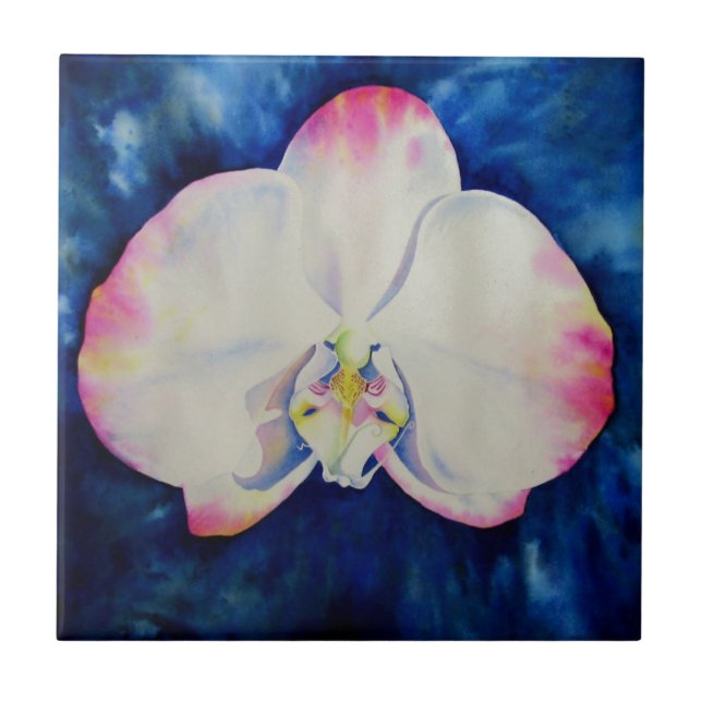 Rosa Blush Orchid Fliese (Vorderseite)