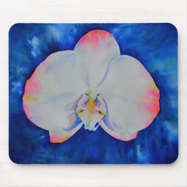 Rosa Blush Orchid Mousepad (Vorne)