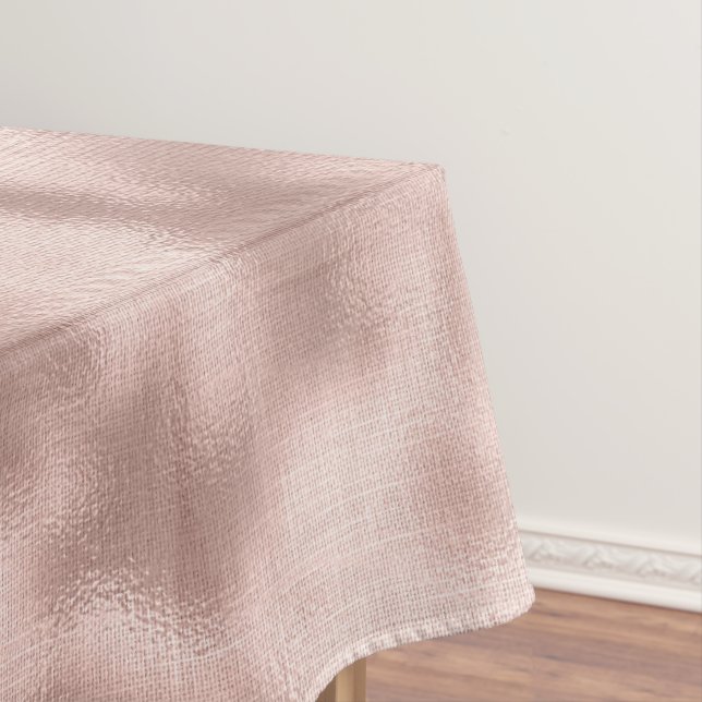 Rosa Blush Rose Goldene Glam Sparkasse Tischdecke (Beispiel)