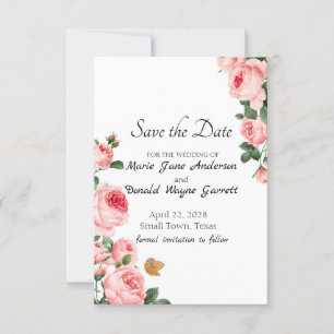 Rosa Blushing Save The Date