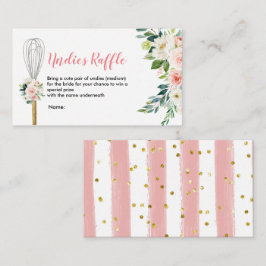 Rosa Blüte Bald, um von Undies Raffles geflüstert  Begleitkarte