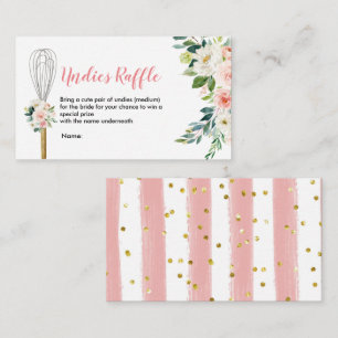 Rosa Blüte Bald, um von Undies Raffles geflüstert  Begleitkarte