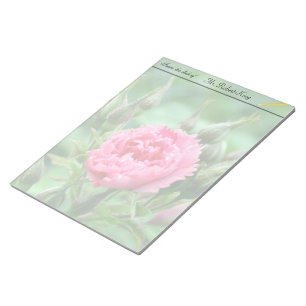 Rosa Blüte, Blumenfotografie. Notizblock