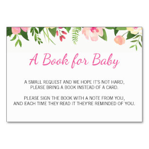 Rosa Blüte Bringen Sie ein Buchungsanfrage-Kartens Tischnummer