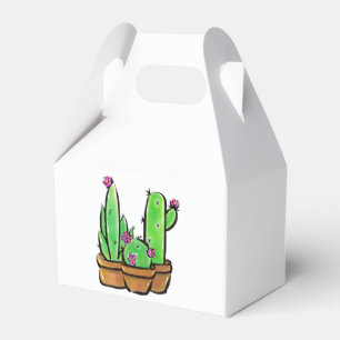 Rosa Blüte Cactus cacti succulents Geschenkschachtel
