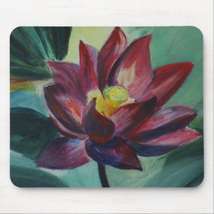 Rosa Blüte Lotus Blume Mousepad