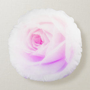 Rosa Blüte Rundes Kissen