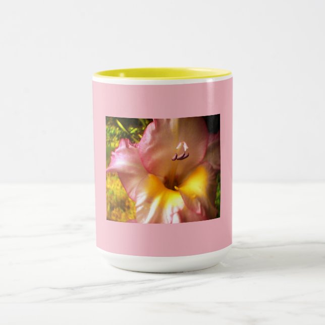 Rosa Blüte Tasse (Zentrum)