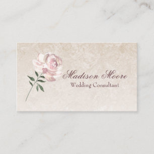 Rosa Blüte Visitenkarte