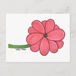 Rosa Blüte Voll Postkarte