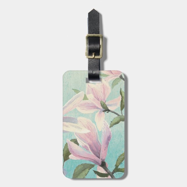 Rosa Blüten aus dem Süden Gepäckanhänger (Vorderseite vertikal)