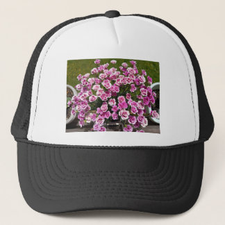 Rosa Blüten-Blumen-Truckerhut Truckerkappe