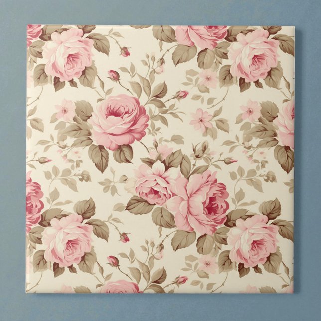 Rosa Blüten Eleganz Fliese (Von Creator hochgeladen)