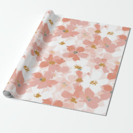 Rosa Blüten Frühlings-Geschenkpapier Geschenkpapier