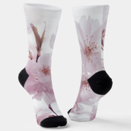 Rosa Blüten hell Socken