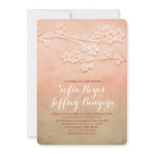 Rosa Blüten Hochzeit lädt ein