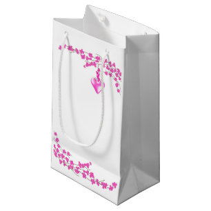 Rosa Blüten Kleine Geschenktüte