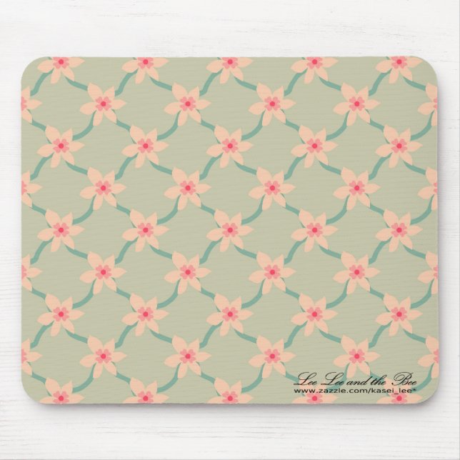 Rosa Blüten, Mousepad (Vorne)