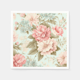 Rosa Blüten Napkins Serviette